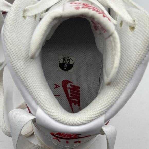 Nike Air Force 1 '07 High White Red Size 9 - Picture 12 of 16
